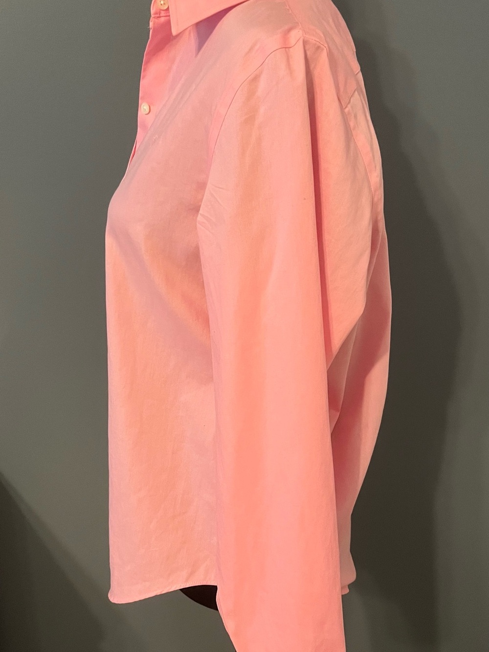 Classic Lauren Ralph Lauren non iron Pink Button-Down Shirt - Women's EUC - Picture 5 of 8